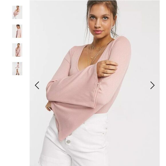 Free People Pink Charli Bodysuit - Picture 2 of 4